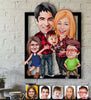 Custom Wooden 3D family portraits