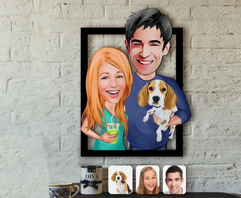 3D Relationship Portraits With Pets